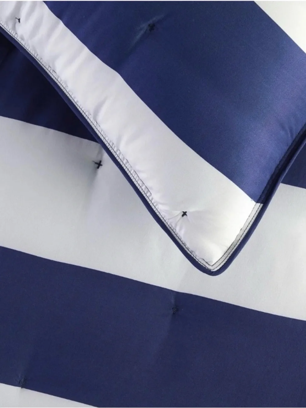 Pottery Barn Kids Rugby Striped Twin Comforter with 1 standard size pillow sham